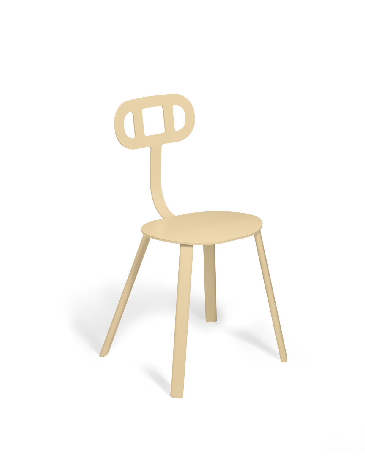 Silla Ovi Crema Oscuro