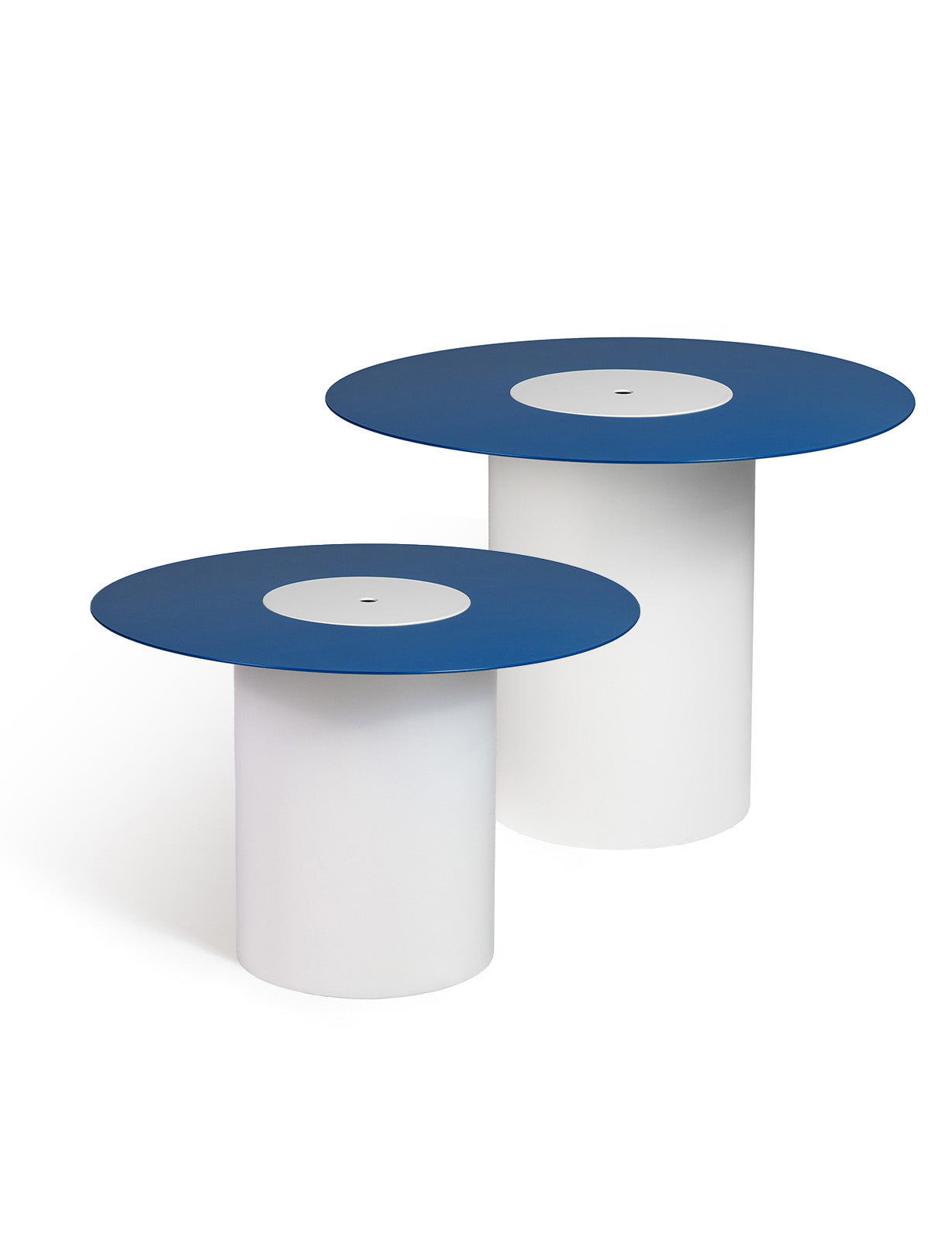 Mesa Forat Blanco Suave y Azul Ultramar