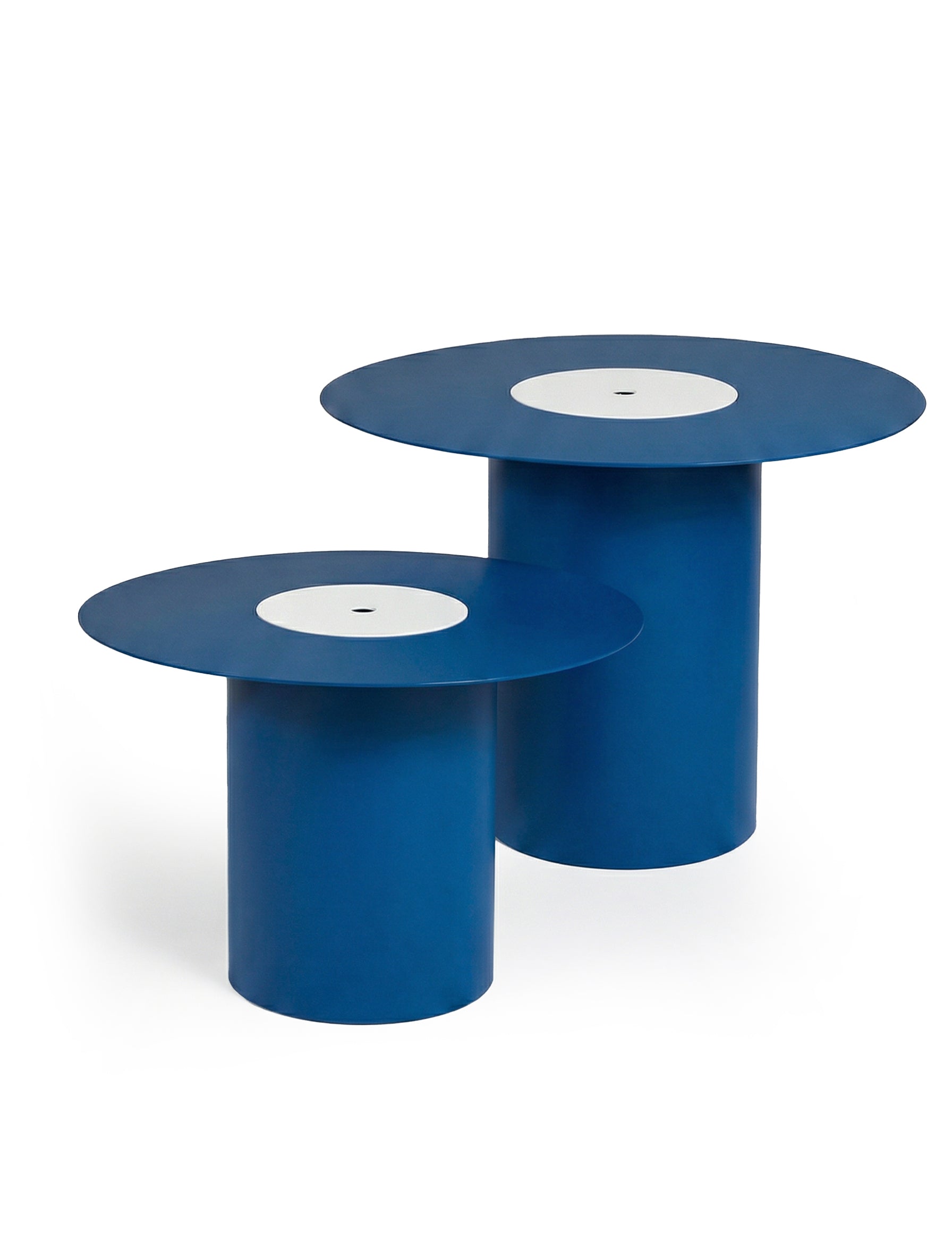 Mesa Forat Azul Ultramar y Blanco Suave