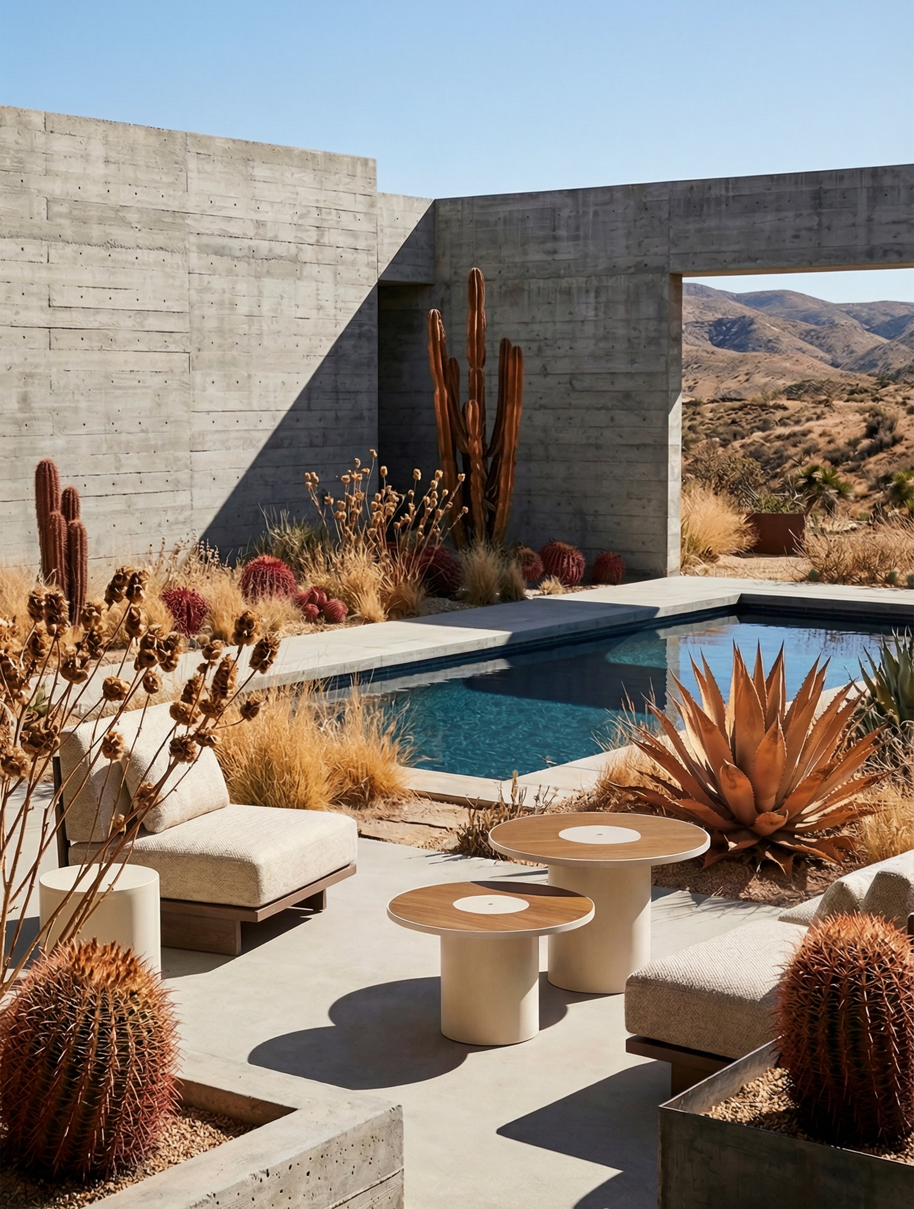 Mesa Forat Marfil Suave y Roble